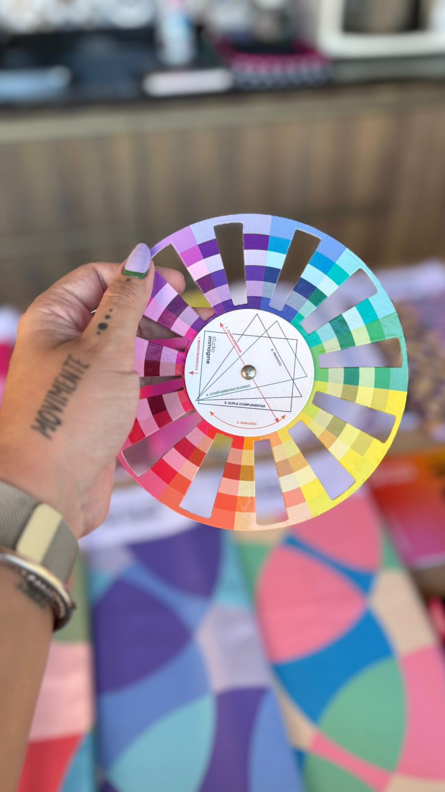Roda de cores — ferramentas de coloração pessoal