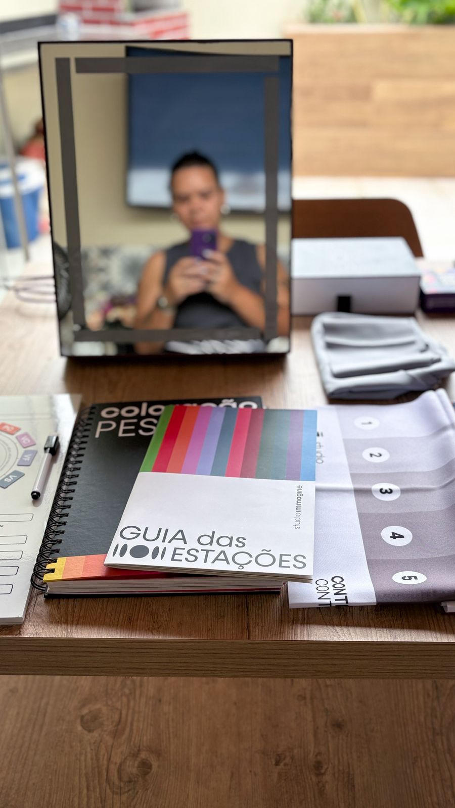 Materiais do atendimento de coloração pessoal — Guia das Estações